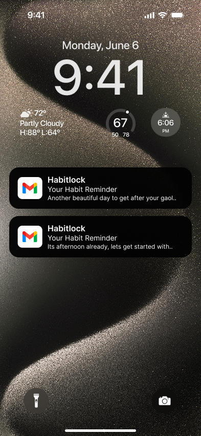 Habit tracking software
